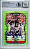 2020 Panini Prizm Neon Green Pulsar #308 Tee Higgins Bengals BAS Autograph 10