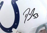 Darius Leonard Autographed Colts F/S Speed Authentic Helmet-JSA W *Black