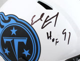 Earl Campbell Autographed Titans Lunar Speed Authentic Helmet w/HOF-JSA W *Black