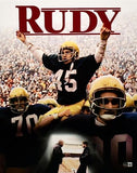 Sean Astin Autographed Rudy 16x20 Movie Poster Photo w/ Rudy- Beckett W Hologram