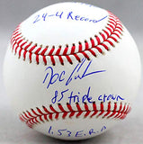 Doc Gooden Autographed Rawlings OML Baseball w/ STAT 2 - JSA W Auth *Blue