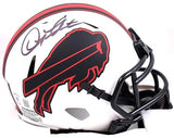 Doug Flutie Autographed Buffalo Bills Lunar Speed Mini Helmet-Beckett W Hologram