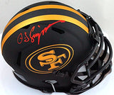 OJ Simpson Autographed 49ers Eclipse Mini Helmet- JSA W *Red