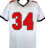 Dexter Jackson Autographed White Pro Style Jersey w/ SB MVP-Prova Auth *Black