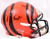 Tee Higgins Autographed Cincinnati Bengals Speed Mini Helmet-Beckett W Hologram