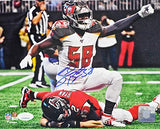 Shaquil Barrett Autographed Tampa Bay 8x10 FP Over Ryan Photo- JSA W Auth *White