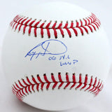 Ryan Howard Autographed Rawlings OML Baseball w/06 NL MVP-JSA W *Blue