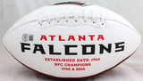 Deion Sanders Autographed Atlanta Falcons Logo Football-Beckett W Hologram