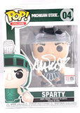 Magic Johnson Autographed Michigan State Sparty Funko Pop #04- Beckett W Holo