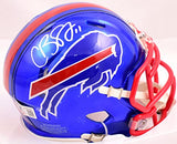 Cole Beasley Autographed Buffalo Bills Flash Speed Mini Helmet- Beckett W Holo