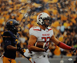 Jace Amaro Autographed 16x20 Texas Tech Against W.V. Photo- JSA W Authenticated