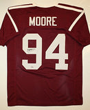 Damontre Moore Autographed Maroon College Style Jersey- TriStar Authenticated