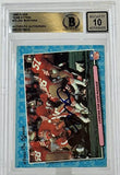 1986 Fleer Team Action #73 Joe Montana Auto SF 49ers BAS Autograph 10