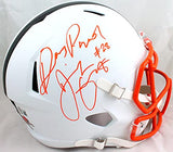 Jeremiah Koramoah Signed Browns F/S Flat White Speed Helmet w/Insc.-BAW Hologram