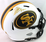 Patrick Willis Autographed 49ers Lunar Speed Full Size Helmet- Beckett W *Gold