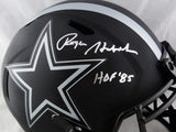 Roger Staubach Signed Cowboys F/S Eclipse Speed Helmet w/ HOF - Beckett W Auth