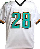 Fred Taylor Autographed White Pro Style Jersey - Beckett W *Silver