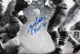 Y.A. Tittle 'HOF 71' Autographed 16x20 B&W Passing Photo- JSA Authen