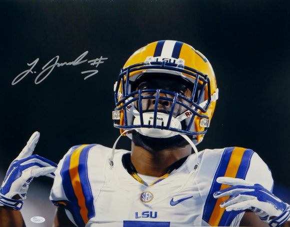 Leonard Fournette Autographed LSU Tigers 16x20 Close Up Photo- JSA W Auth