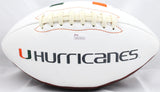 Lamar Miller Autographed Miami Hurricanes Logo Football- JSA Witnessed Auth