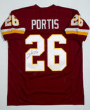 Clinton Portis Autographed Maroon Pro Style Jersey- JSA W