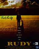 Rudy Ruettiger Autographed 8x10 Movie Poster Photo- Beckett W Hologram *Blue