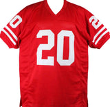 Garrison Hearst Autographed Red Single Stich Pro Style Jersey-Prova *Black