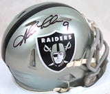 Shane Lechler Autographed Oakland Raiders Flash Speed Mini Helmet-Beckett W Holo