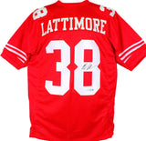 Marcus Lattimore Autographed Red Pro Style Jersey-Beckett Hologram *Black