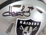 Howie Long Autographed Oakland Raiders Flash Speed Mini Helmet-Beckett W Holo