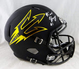 N'Keal Harry Autographed Arizona State F/S Black Riddell Helmet- Beckett Auth