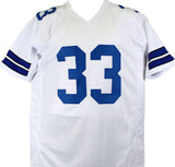 Tony Dorsett Autographed White Pro Style Jersey w/2 Insc.-Beckett W Hologram