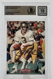 1993 Pro Line Profiles #561 Joe Montana Auto Kansas City Chiefs BAS Autograph 10