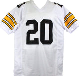 Rocky Bleier Autographed White Pro Style Jersey w/ 4x SB Champs-Prova *Silver