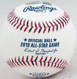 Shane Bieber Autographed Rawlings ASG Baseball w/ MVP- Beckett W Holo *Blue