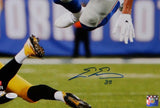 Evan Engram Autographed NY Giants 16x20 Diving PF Photo- JSA W Auth *Blue