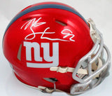 Michael Strahan Autographed New York Giants Flash Speed Mini Helmet-BeckettWHolo