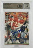 1994 UD Collector's Choice #47 Joe Montana Auto Kansas City Chiefs BAS Autograph