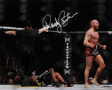 Randy Couture Autographed UFC 16x20 Knock Out Yelling Photo- Beckett Auth *White