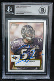 2006 Topps Heritage #296 Ray Lewis Baltimore Ravens BGS Autograph 10