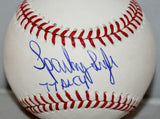 Sparky Lyle Autographed Rawlings OML Baseball 77 AL Cy Insc- Jersey Source Auth