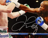 Floyd Mayweather Autographed 16x20 vs Canelo Alvarez Photo- Beckett Auth *White