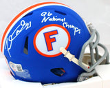 Fred Taylor Autographed Florida Gators Speed Mini Helmet w/Insc.-Beckett W Holo