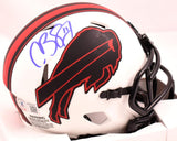 Cole Beasley Autographed Buffalo Bills Lunar Speed Mini Helmet- Beckett W Holo