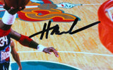 Hakeem Olajuwon Houston Rockets Autographed 8x10 Lay Up Photo- JSA W *Black