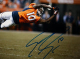 Emmanuel Sanders Autographed Broncos 8x10 Diving for Ball  Photo- JSA W Auth