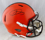 Odell Beckham Autographed Cleveland Browns F/S Speed Helmet- JSA W Auth *Black