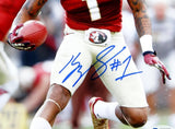 Kelvin Benjamin Autographed FSU 8x10 Running w/ Ball PF Photo- Beckett Auth *Blu