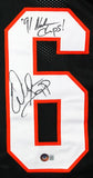 Warren Sapp Autographed Black College Style Jersey w/Insc.-Beckett W Hologram