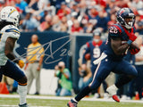 Lamar Miller Autographed *Silver Texans 8x10 Against Chargers Photo- JSA W Auth